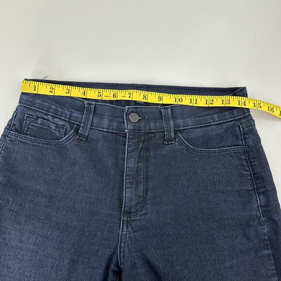 NYDJ Not Your Daughters Jeans Womens 6 Dark Wash Embellished Rhinestone Straight - Picture 13 of 16